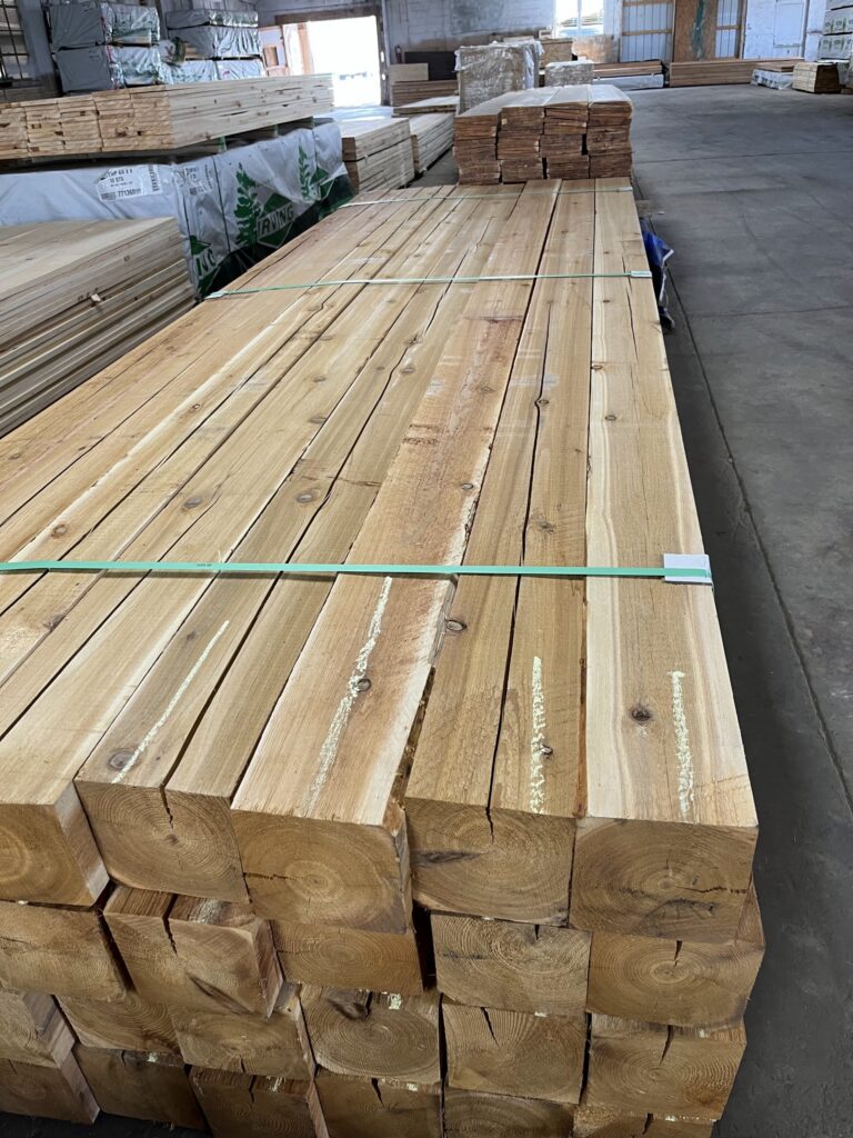 6x6 Cedar Post - Standard Grade #2 Western Red Cedar