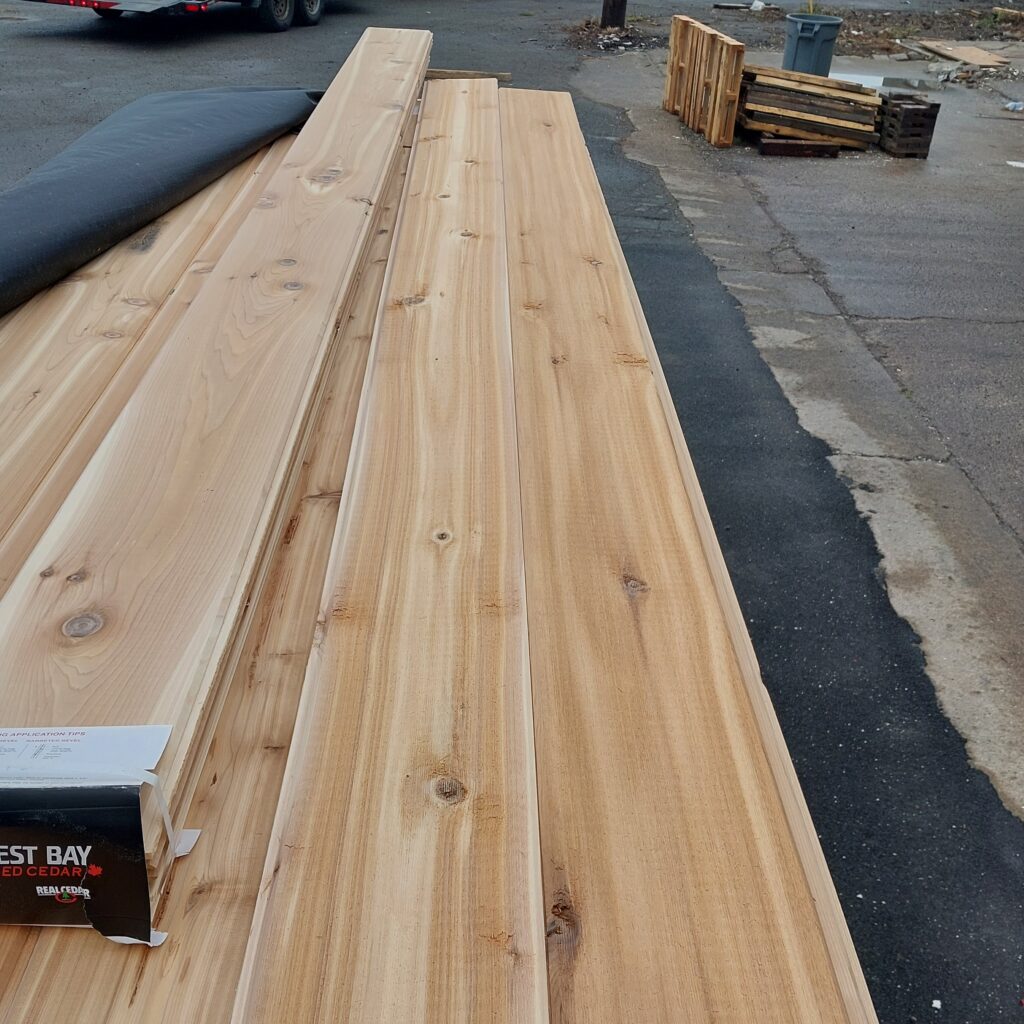1x8 Cedar Tongue And Groove   Western Red Cedar STK/Appearance Grade